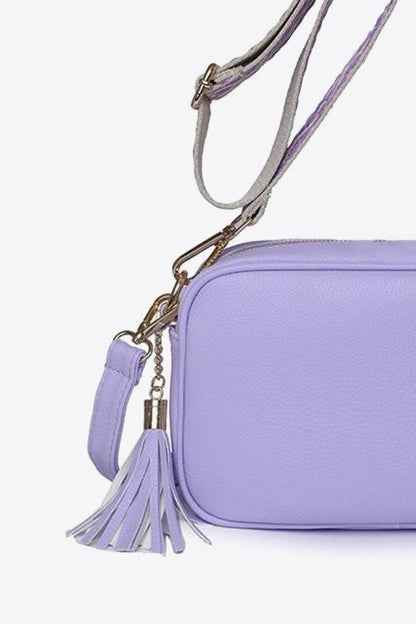 PU Leather Tassel Crossbody Bag - Brinxx Couture