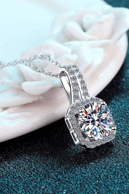 1 Carat Moissanite Necklace - Brinxx Couture