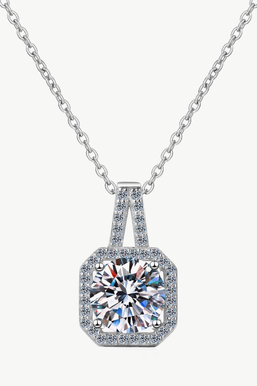 1 Carat Moissanite Necklace - Brinxx Couture