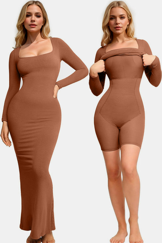 Built-In Shapewear Maxi Dress - Brinxx Couture