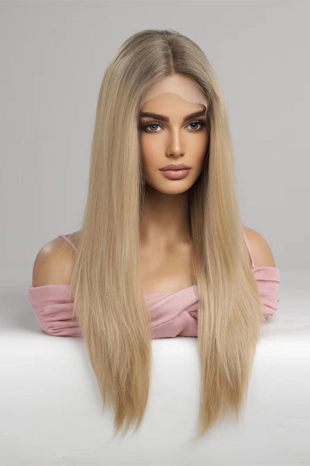 13 x 2‘’ Lace Front Wig Synthetic Long Straight 24'' - Brinxx Couture