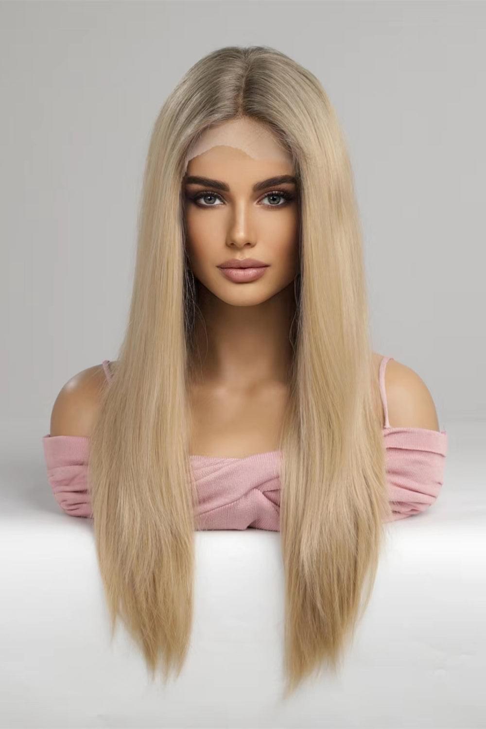 13 x 2‘’ Lace Front Wig Synthetic Long Straight 24'' - Brinxx Couture