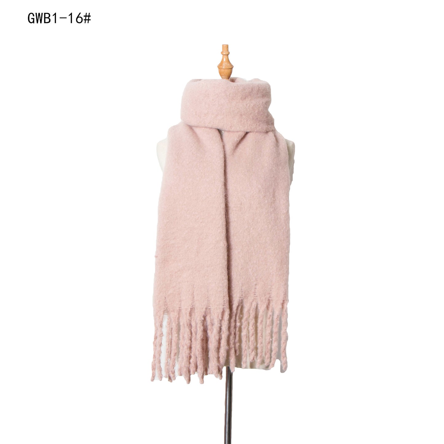 Tassel Solid Color Scarf - Brinxx Couture