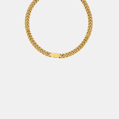 18K Gold-Plated Chain Necklace - Brinxx Couture