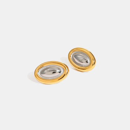 A stylish 18K Gold-Plated Stainless Steel Stud Earring for women. this piece adds a touch of elegance to your outfit - Brinxx Couture