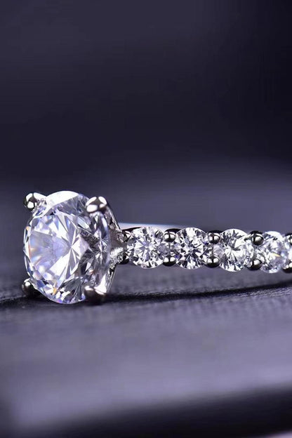 2 Carat 4-Prong Moissanite Ring - Brinxx Couture