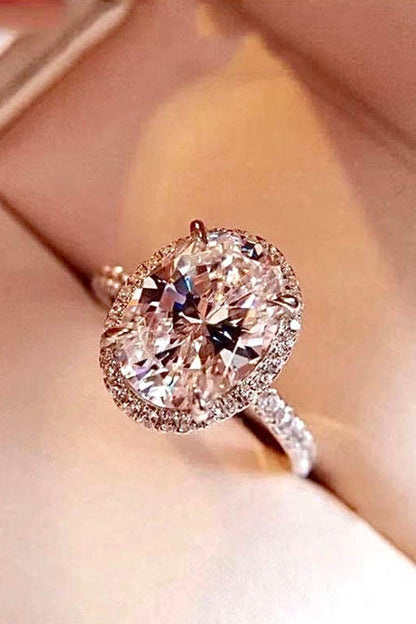 2 Carat Moissanite 18k Platinum-Plated Ring - Brinxx Couture