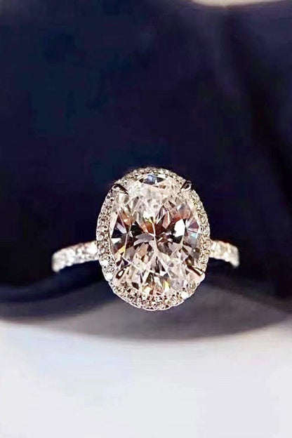 2 Carat Moissanite 18k Platinum-Plated Ring - Brinxx Couture