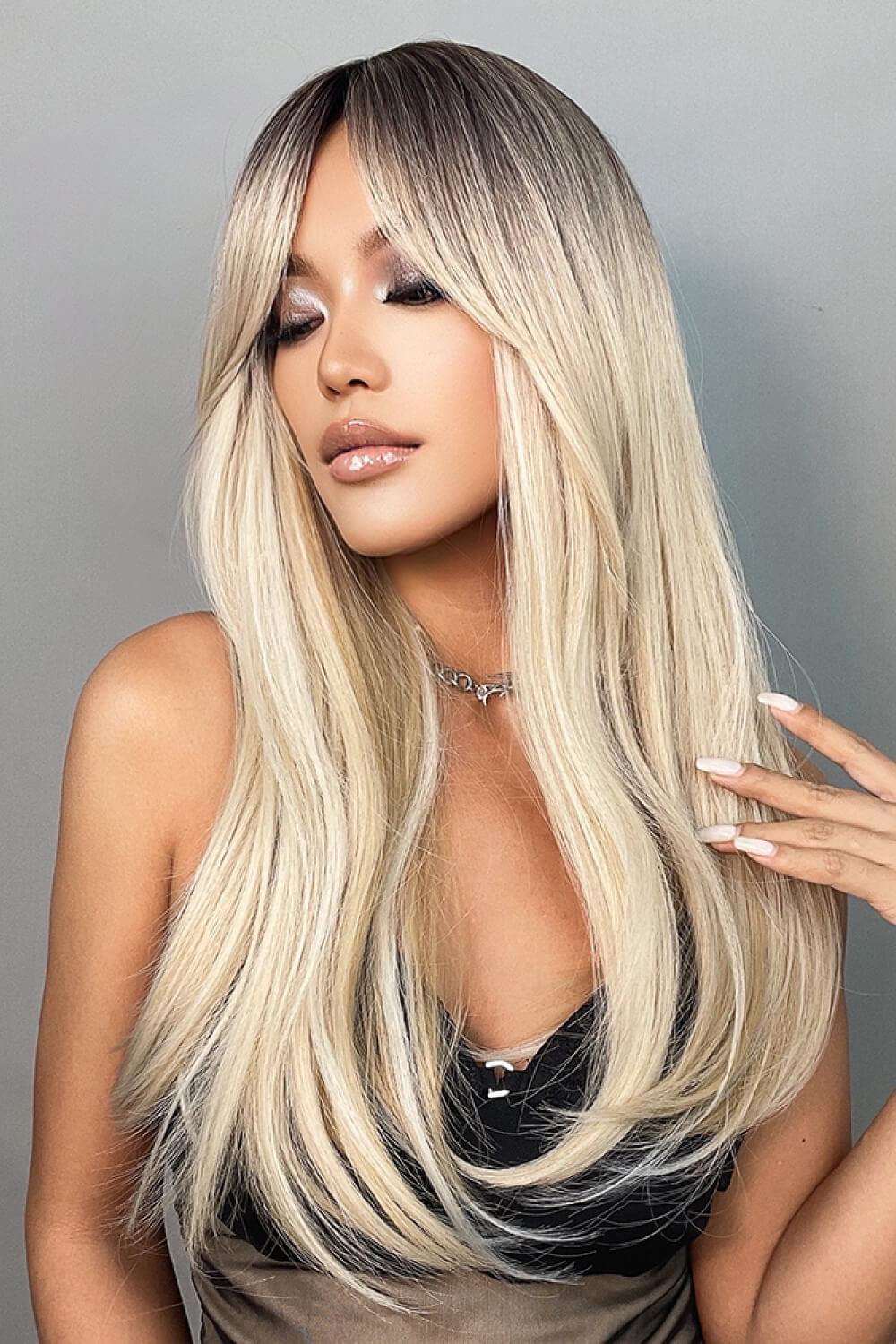 26'' Blonde Straight Wig - Brinxx Couture