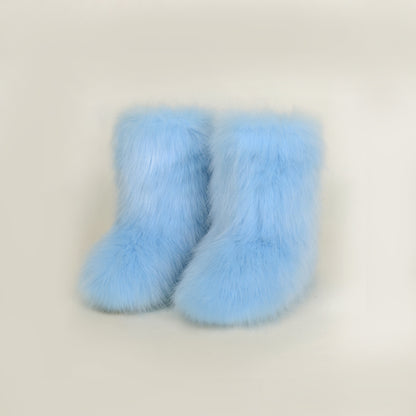 Thermal Fuzzy Platform Boots - Brinxx Couture