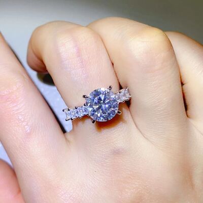 3 Carat Moissanite 925 Sterling Silver Ring - Brinxx Couture