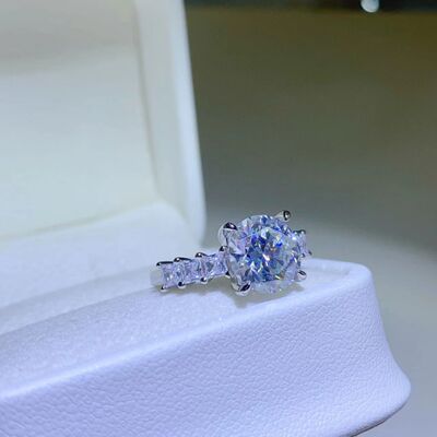 3 Carat Moissanite 925 Sterling Silver Ring - Brinxx Couture