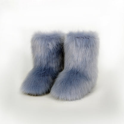 Thermal Fuzzy Platform Boots - Brinxx Couture