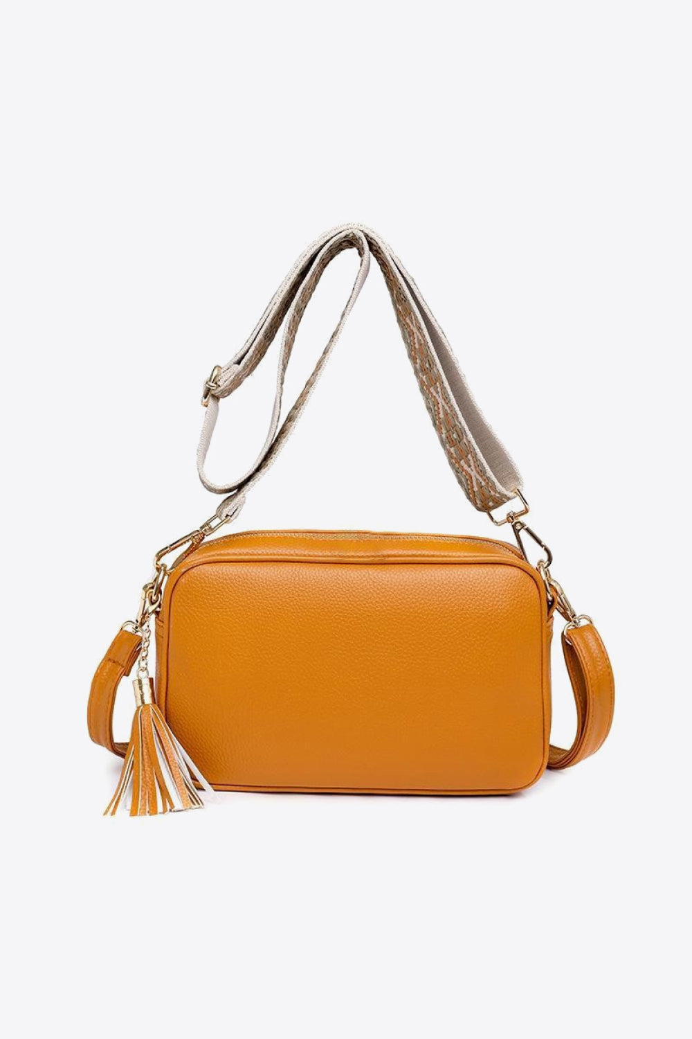 PU Leather Tassel Crossbody Bag - Brinxx Couture