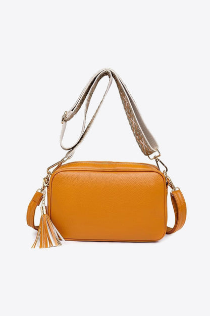 PU Leather Tassel Crossbody Bag - Brinxx Couture