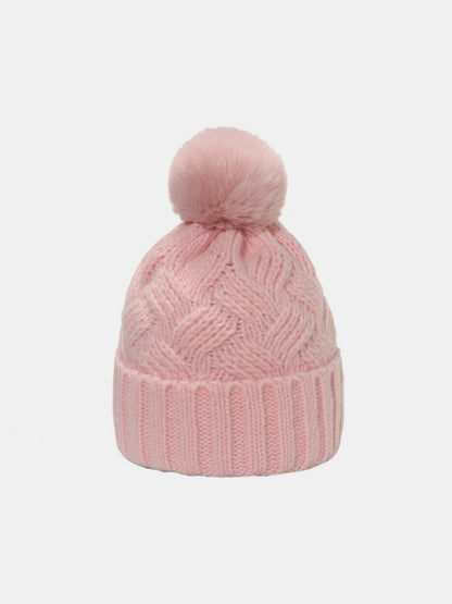 Roll Rim Cable-Knit Hat - Brinxx Couture