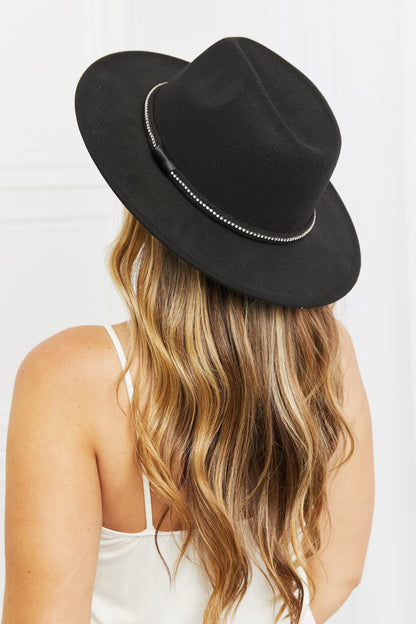 Black Fedora Hat - Brinxx Couture