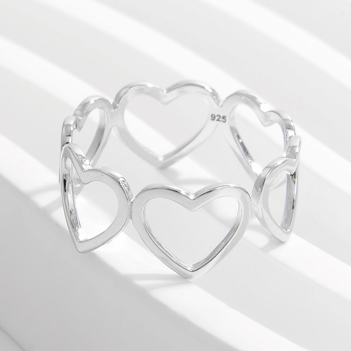 925 Sterling Silver Heart Ring - Brinxx Couture