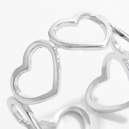 925 Sterling Silver Heart Ring - Brinxx Couture