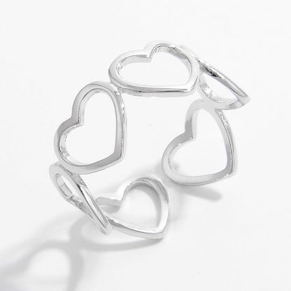 925 Sterling Silver Heart Ring - Brinxx Couture