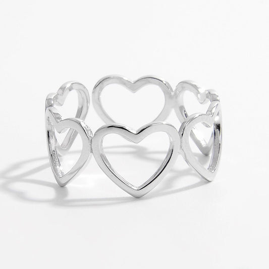 925 Sterling Silver Heart Ring - Brinxx Couture