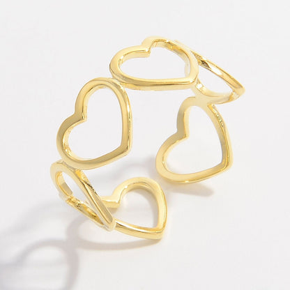 925 Sterling Silver Heart Ring - Brinxx Couture