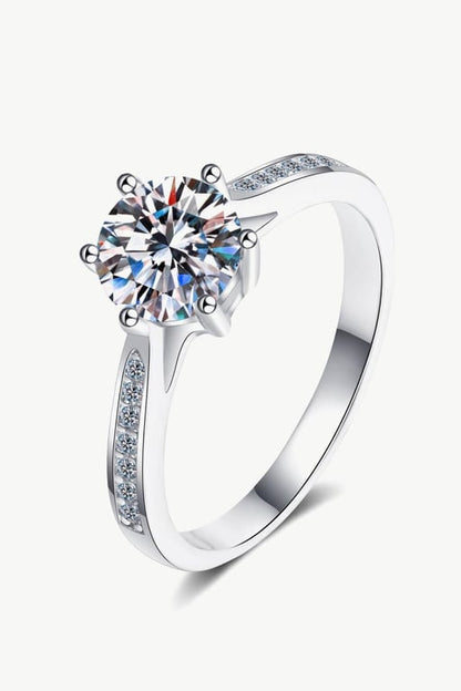 925 Sterling Silver Moissanite Ring - Brinxx Couture