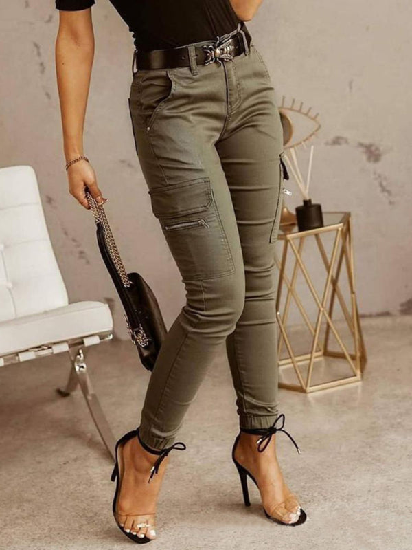 Ankle Length Cargo Pants - Brinxx Couture