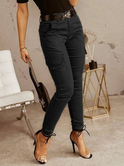 Ankle Length Cargo Pants - Brinxx Couture