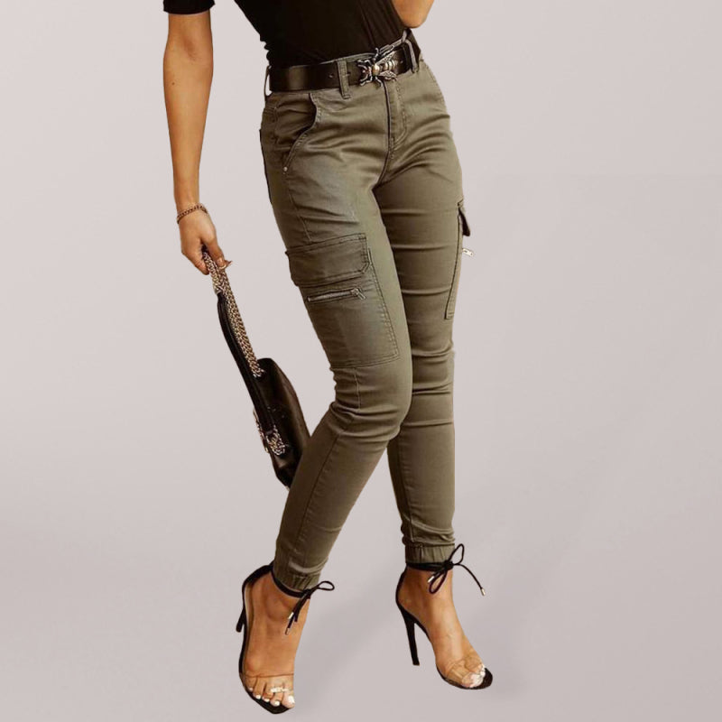 Ankle Length Cargo Pants - Brinxx Couture