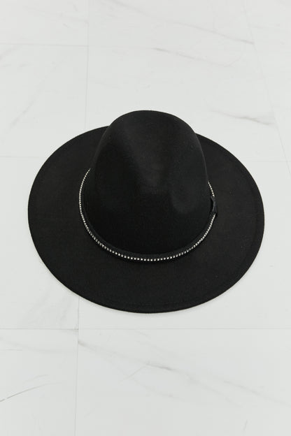 A stylish Black Fedora Hat for women. this piece adds a touch of elegance to your outfit - Brinxx Couture