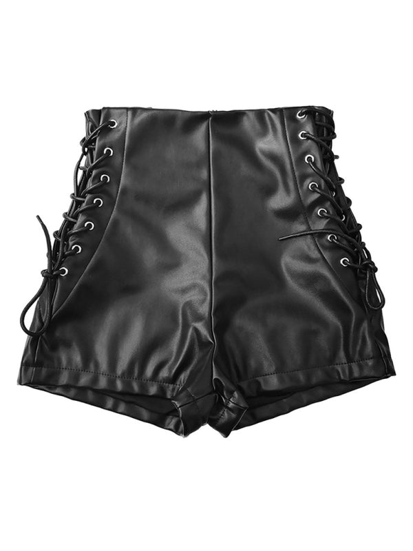 Black High Waist Elastic Shorts - Brinxx Couture