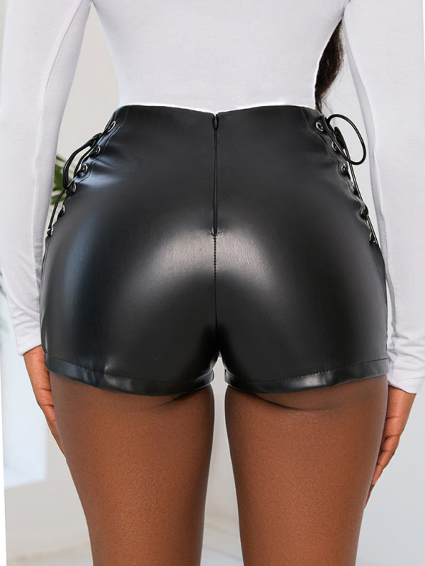 Black High Waist Elastic Shorts - Brinxx Couture