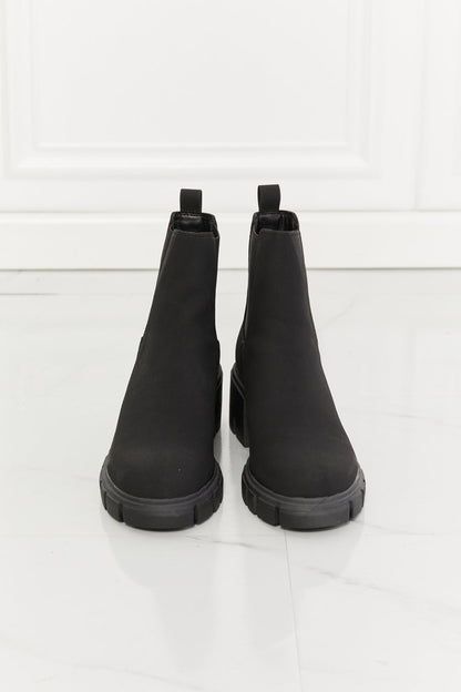 Black Lug Sole Chelsea Boots - Brinxx Couture