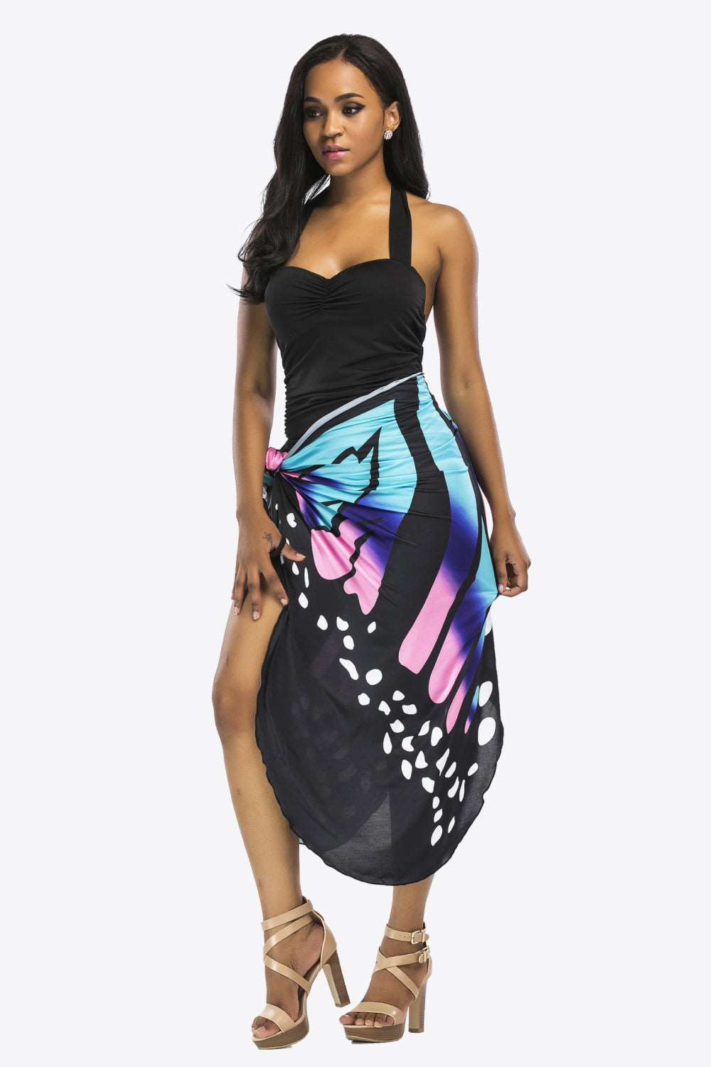 Butterfly Spaghetti Strap Cover Up - Brinxx Couture