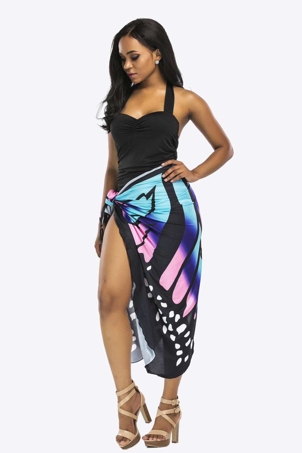 Butterfly Spaghetti Strap Cover Up - Brinxx Couture