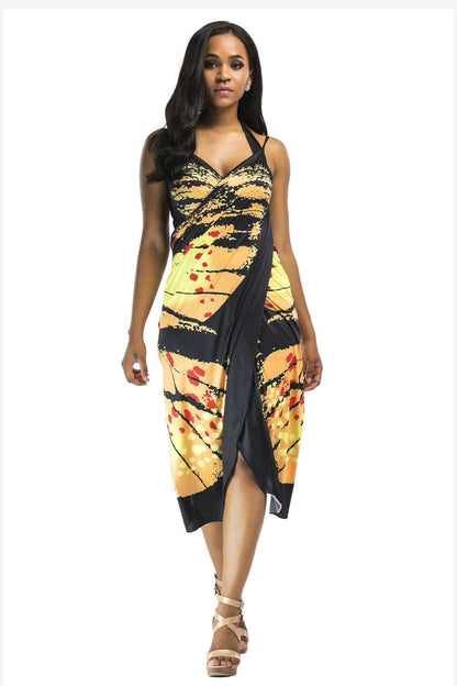 Butterfly Spaghetti Strap Cover Up - Brinxx Couture