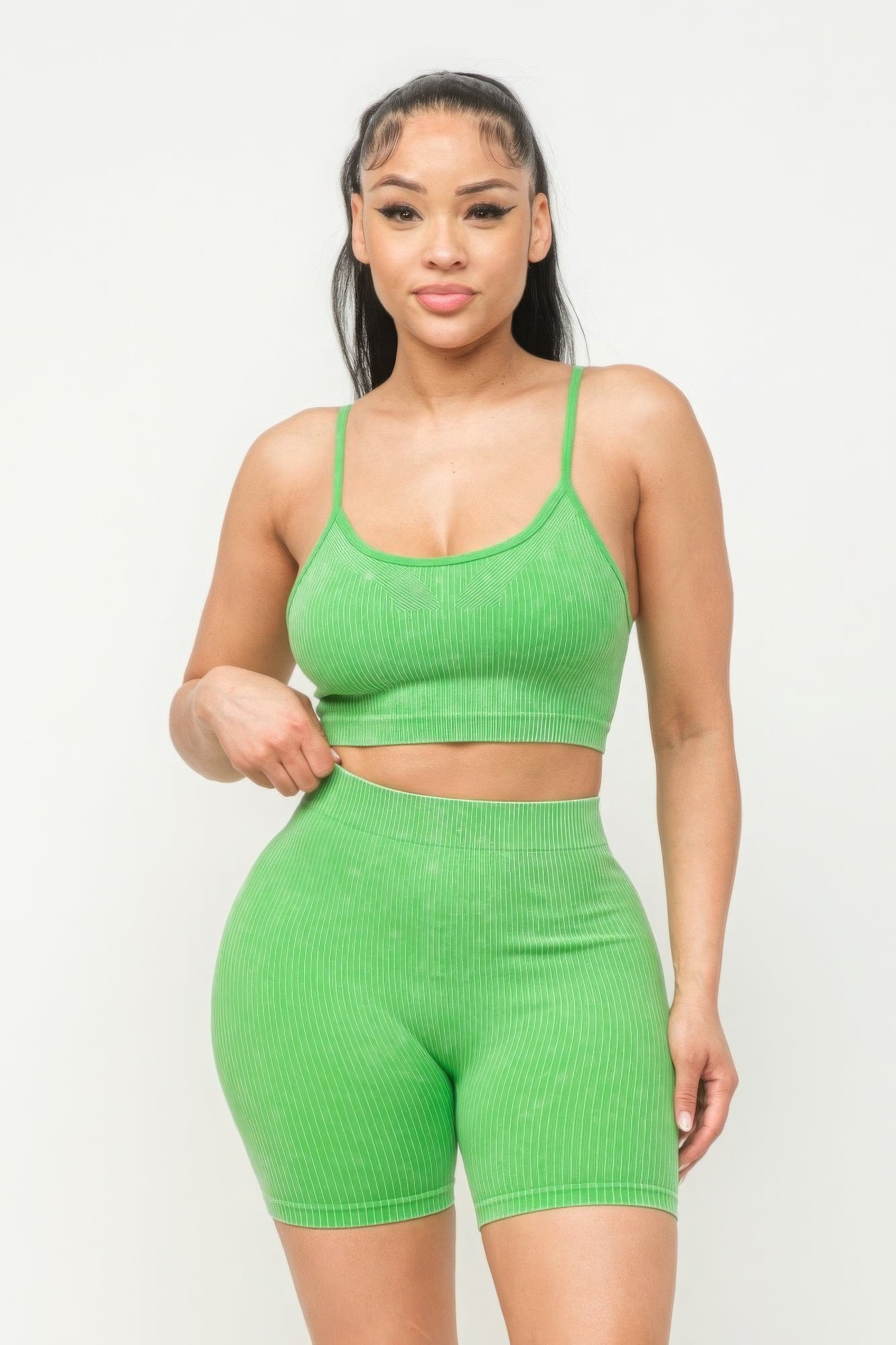 Seamless Tank Top And Shorts Set - Brinxx Couture