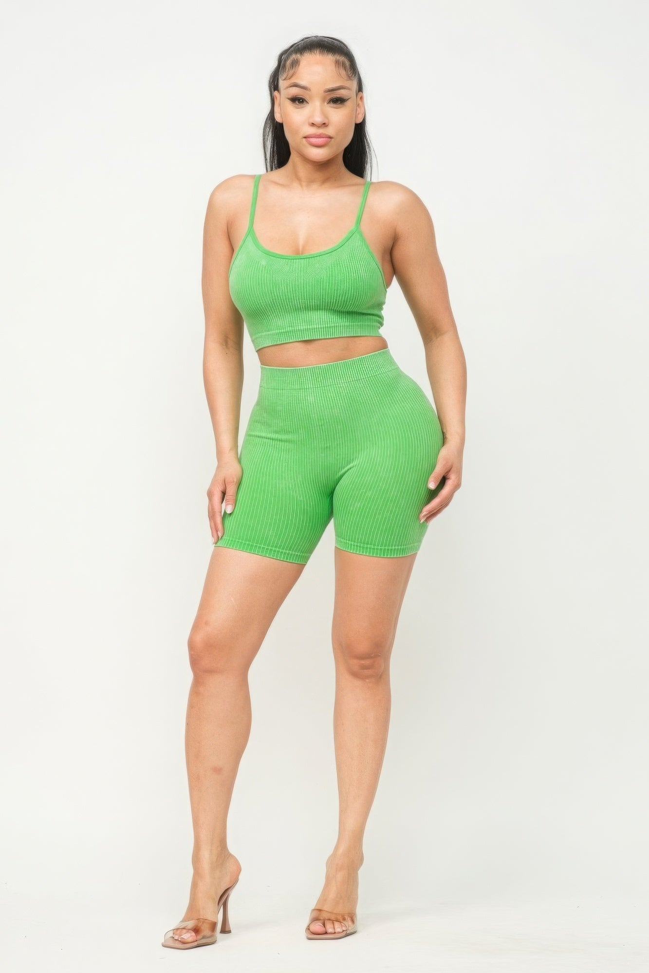 Seamless Tank Top And Shorts Set - Brinxx Couture