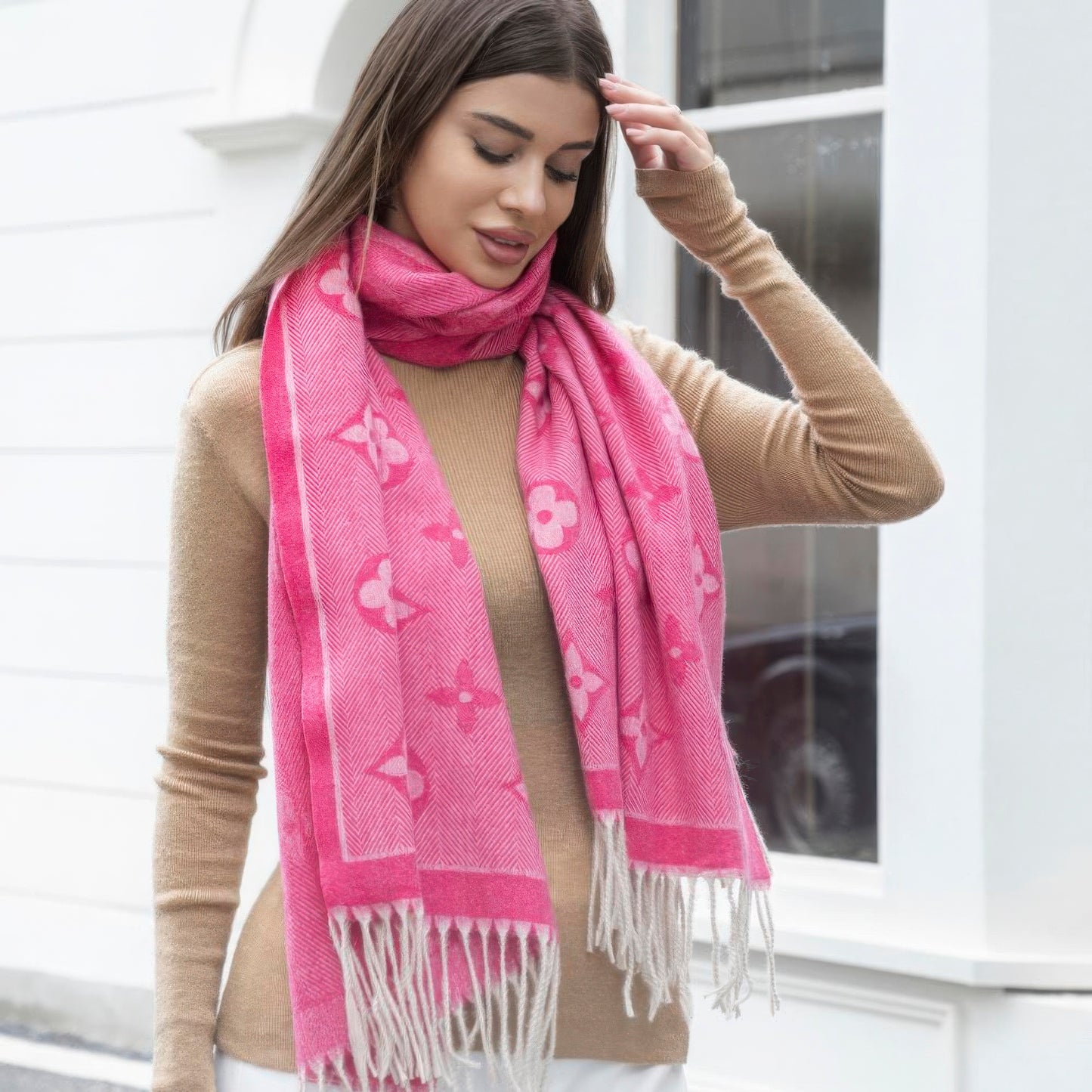 Blanket scarf With Tassel - Brinxx Couture