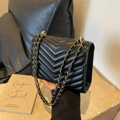 A stylish Chevron Crossbody Handbag for women. this piece adds a touch of elegance to your outfit - Brinxx Couture