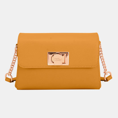 David Jones PU Leather Crossbody Bag - Brinxx Couture