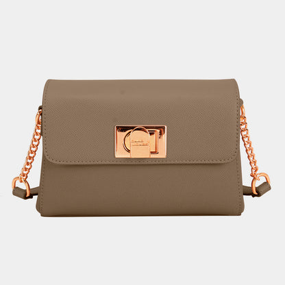 David Jones PU Leather Crossbody Bag - Brinxx Couture