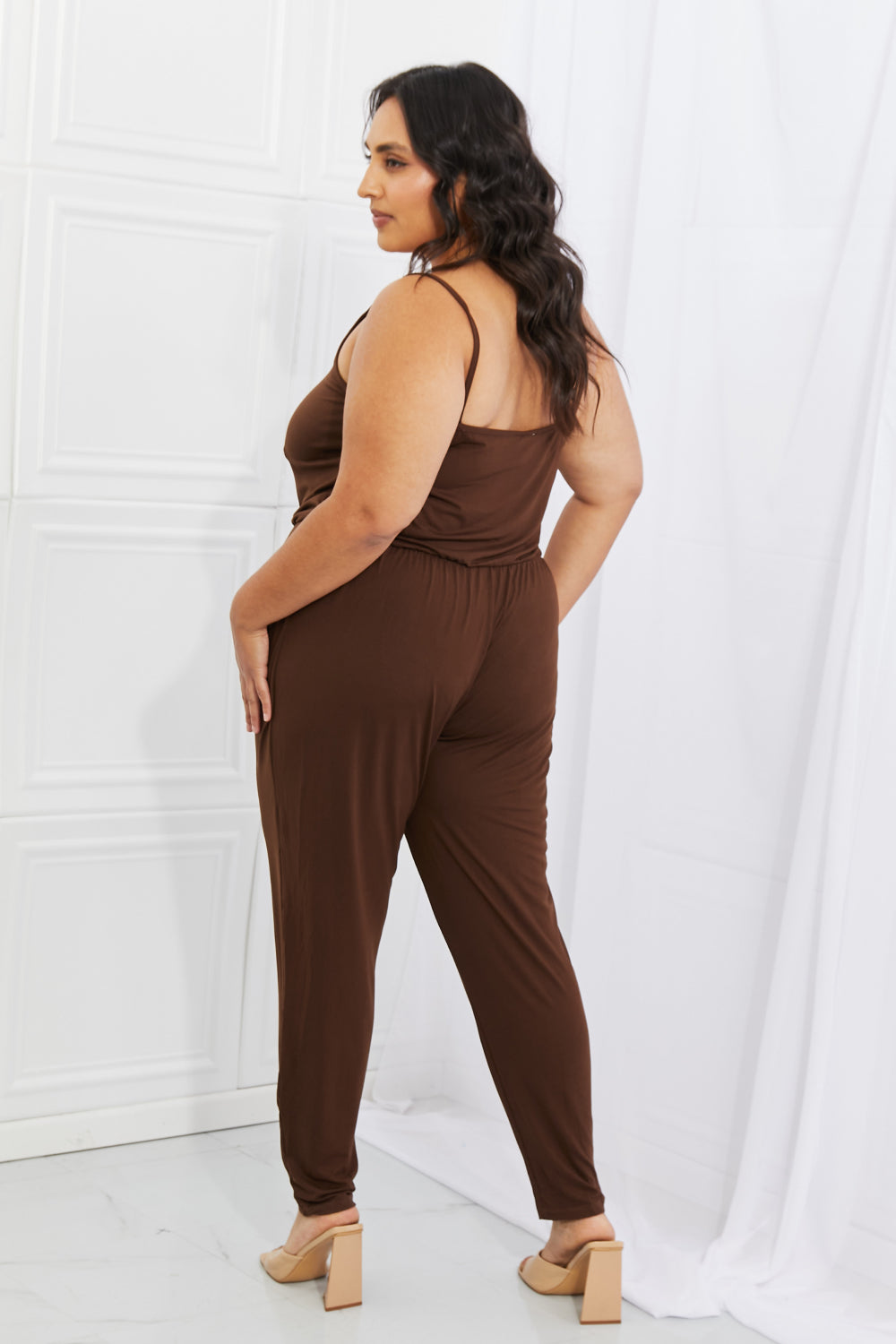 Elastic Waistband Jumpsuit - Brinxx Couture