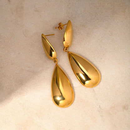 A stylish Elegant Stainless Steel Dangle Earrings for women. this piece adds a touch of elegance to your outfit - Brinxx Couture