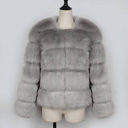 A stylish Faux Fur Short Coat for women. this piece adds a touch of elegance to your outfit - Brinxx Couture