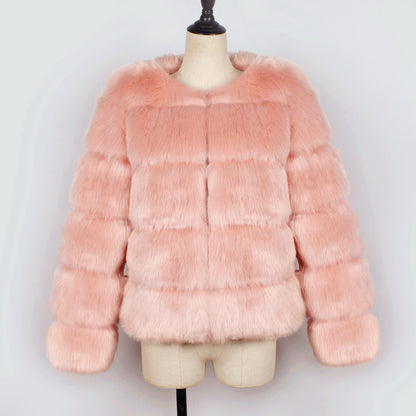 A stylish Faux Fur Short Coat for women. this piece adds a touch of elegance to your outfit - Brinxx Couture