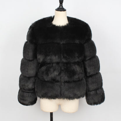 A stylish Faux Fur Short Coat for women. this piece adds a touch of elegance to your outfit - Brinxx Couture