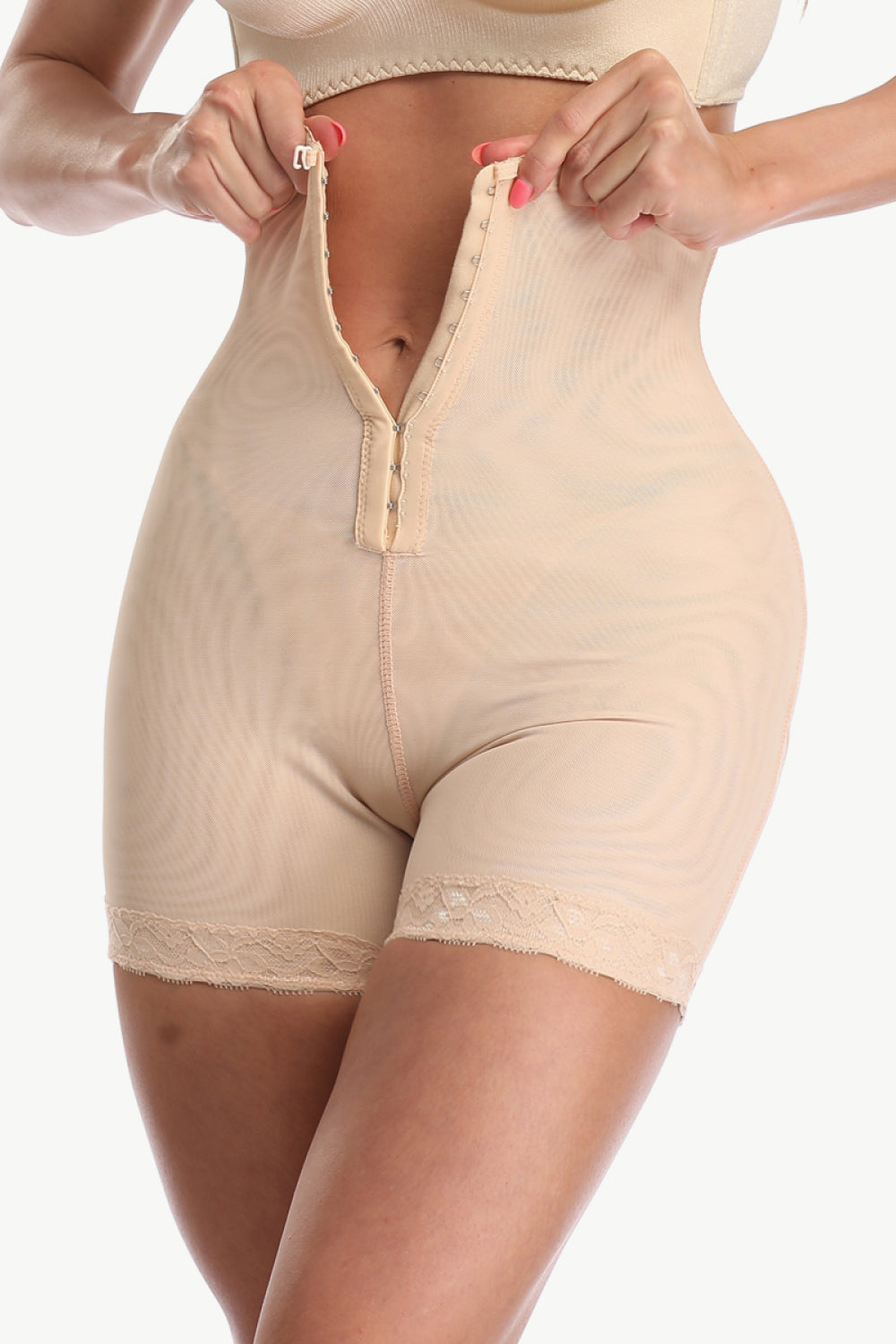 Full Size Hook-and-Eye Shaping Shorts - Brinxx Couture