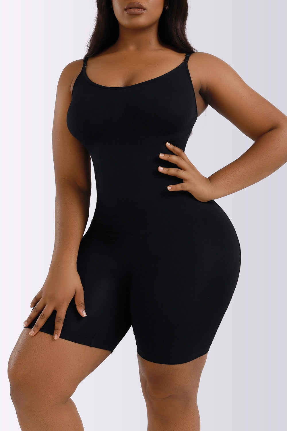 Full Size Spaghetti Strap Shaping Romper - Brinxx Couture